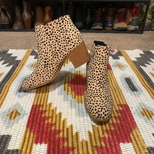 Leopard Print Ankle Boots